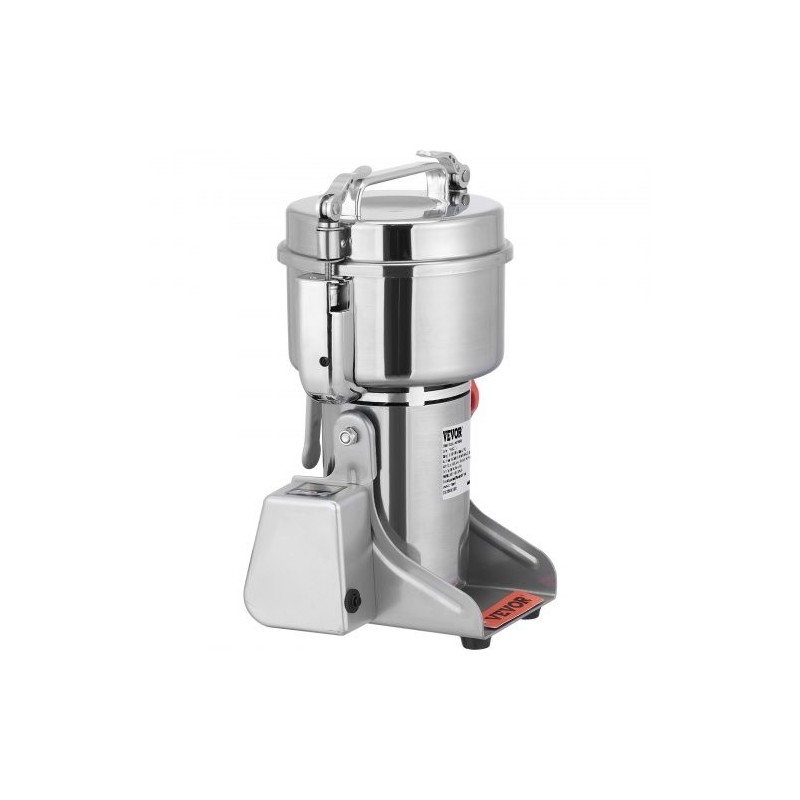 Sähköinen maustemylly 2500 grammaa ruostumaton teräs kääntyvä runko digitaalinen ajastin