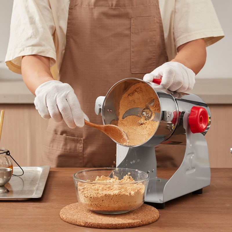 Sähköinen viljamylly 300 grammaa 1500 wattia ruostumattomasta teräksestä kuiville viljoille ja mausteille