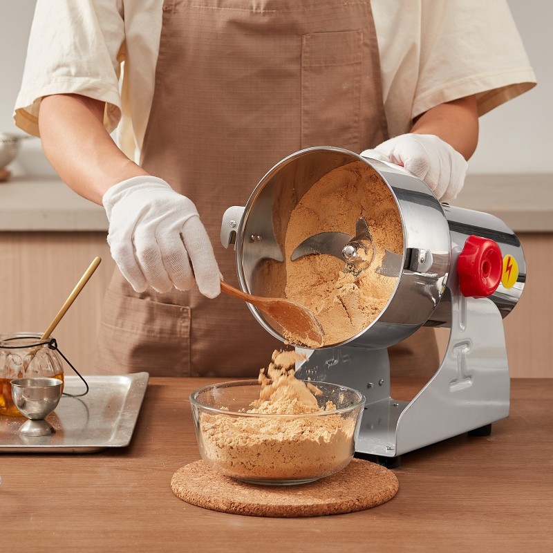 Sähkökäyttöinen viljamylly 3000W 1000 g ruostumatonta terästä kuiville viljoille ja mausteille