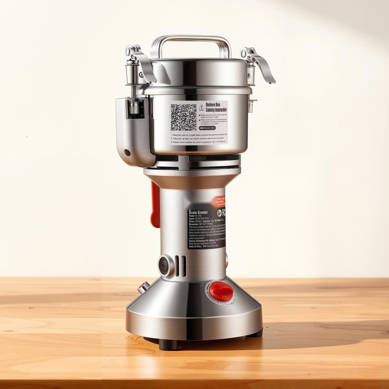 Sähköinen viljamylly 300 g 1500 W ruostumaton teräs viljat mausteet kahvi