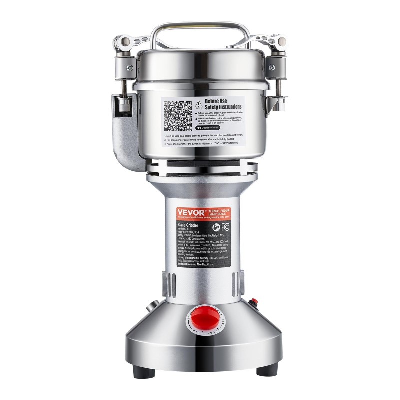 Sähköinen viljamylly 300 g 1500 W ruostumaton teräs viljat mausteet kahvi