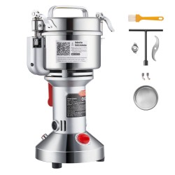 Sähköinen viljamylly ruostumatonta terästä 550 g 2000W pystymallinen kahville ja mausteille