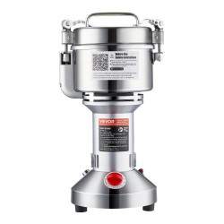 Sähköinen viljamylly ruostumatonta terästä 550 g 2000W pystymallinen kahville ja mausteille