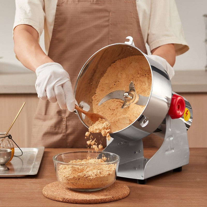 Sähköinen viljamylly 2500 g 3400 W ruostumaton teräs kuiville viljoille ja mausteille