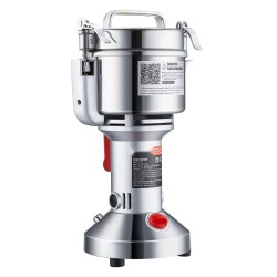 Sähköinen viljamylly 750 gramman kapasiteetti 2000 watin teho ruostumaton teräs pystymalli