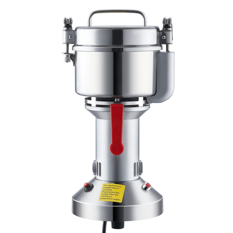 Sähköinen viljamylly 750 gramman kapasiteetti 2000 watin teho ruostumaton teräs pystymalli