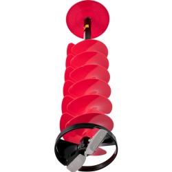 Jääpora nailonispiraalilla 20 cm halkaisija säädettävä jatkovarsi 104 122 cm vaihdettavat terät