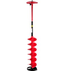 Jääkaira nylonrunko alumiiniakseli terästerät 15cm halkaisija 99cm pituus 30cm jatkovarsi jääkalastukseen