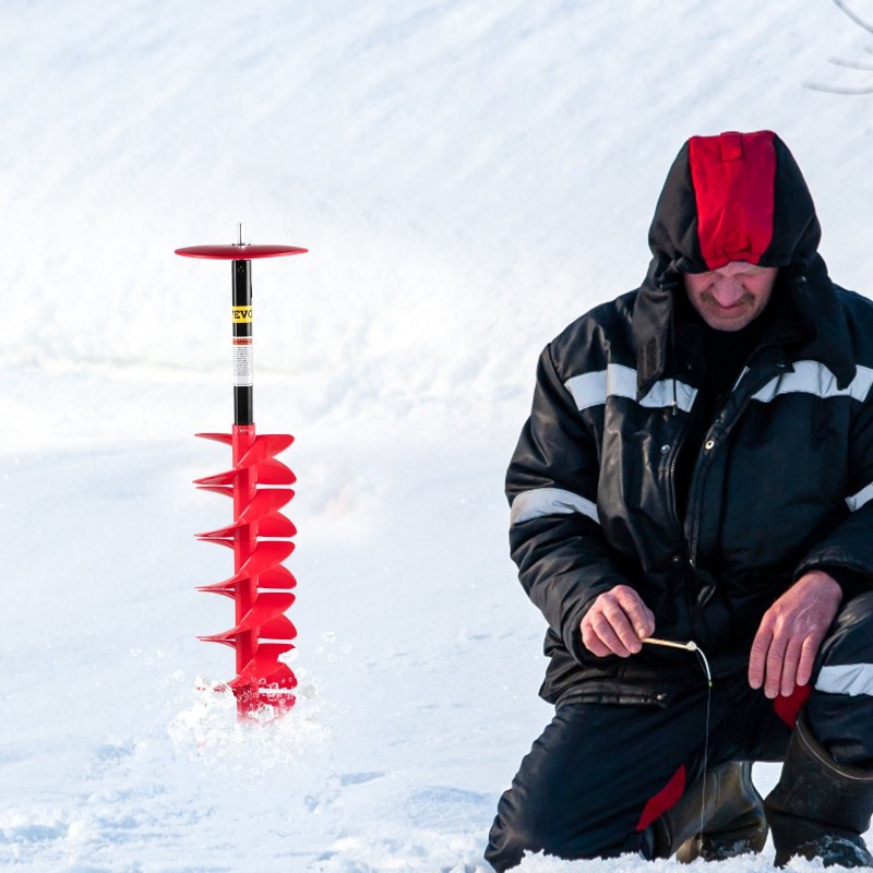 Jääkaira nailonrunko alumiinivarsi 20 cm halkaisija 99 cm pituus jatkovarsi 30 cm