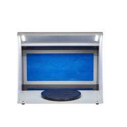 Taitettava ilmasivellinsuihkutuskoppi neljällä LED-nauhalla kaksinkertaisilla puhaltimilla 180 cm poistoletkulla pienoismallien