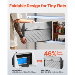 Taittuva kannettava maalauskotelo harrastekäyttöön tilavalla työskentelyalueella kaksinkertaisilla tuulettimilla ja