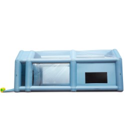 Ilmatäytteinen maalausteltta 210D oxfordkangas 8 x 4 5 x 3 3 m kahdella puhaltimella