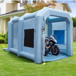 Täytettävä maalausteltta 210D Oxford-kangas 396x305x274cm 950W puhallin kolmikerroksisella suodattimella autoille