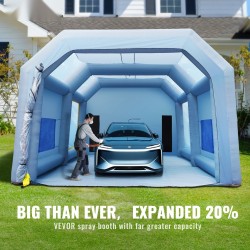 Ilmatäytteinen maalausteltta 210D oxford-kangas 10x6x4m kahdella puhaltimella