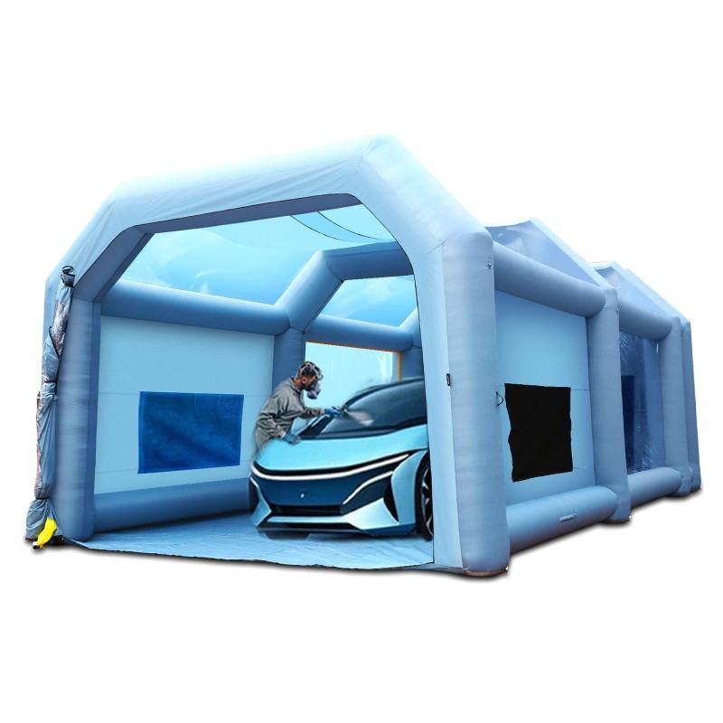 Ilmatäytteinen maalausteltta 210D oxford-kangas 10x6x4m kahdella puhaltimella