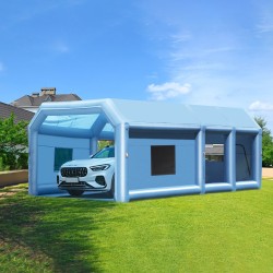 Ilmatäytteinen maalausteltta 8 x 4,5 x 3 m Oxford-kangas ilmansuodattimella