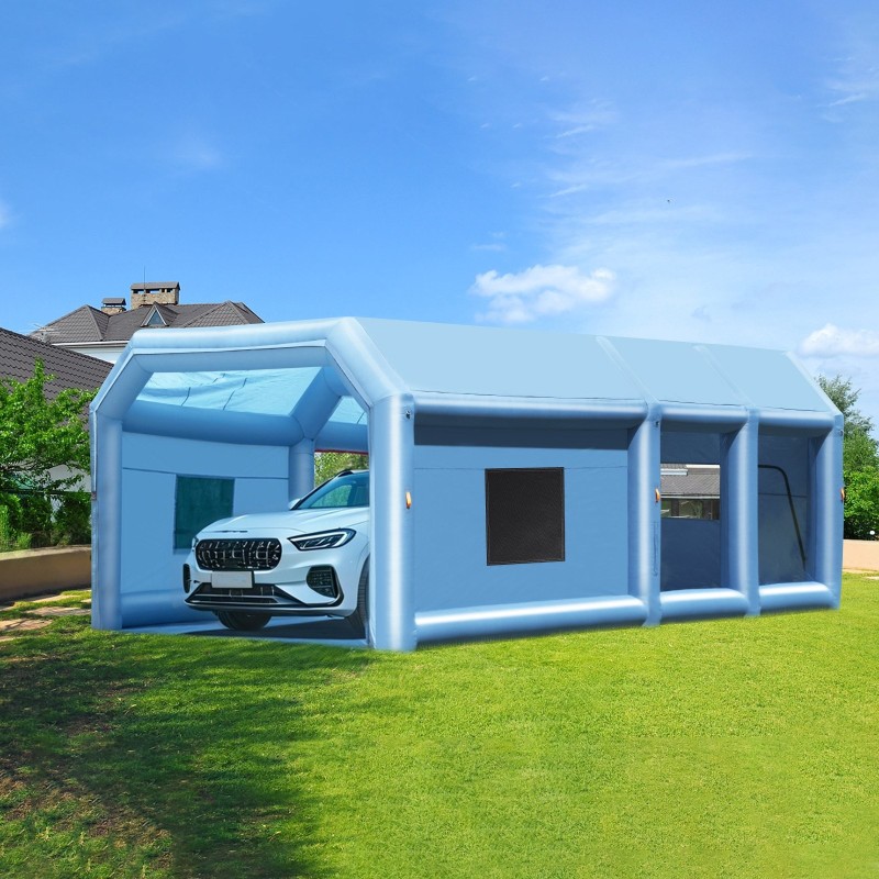 Ilmatäytteinen maalausteltta 8 x 4,5 x 3 m Oxford-kangas ilmansuodattimella