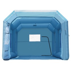 Täytettävä maalausteltta Oxford kangas 6 4x4 1x3m 1100W puhallin kaksivaiheinen suodatus