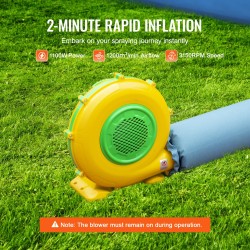 Täytettävä maalausteltta Oxford-kangas 6,4x4,1x3m 1100W puhallin kaksivaiheinen suodatus