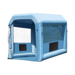 Puhallettava maalausteltta Oxford-kangasta 3 x 2.5 x 2.5 m moottoripyörille 550 W