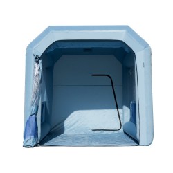 Puhallettava maalausteltta Oxford kangas 4x3x2 75 m 750 watin puhallin aktiivihiilisuodatin