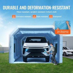 Täytettävä maalauskatos Oxford-kangas 10 x 6,4 x 4,5 m kaksivaiheinen suodatus