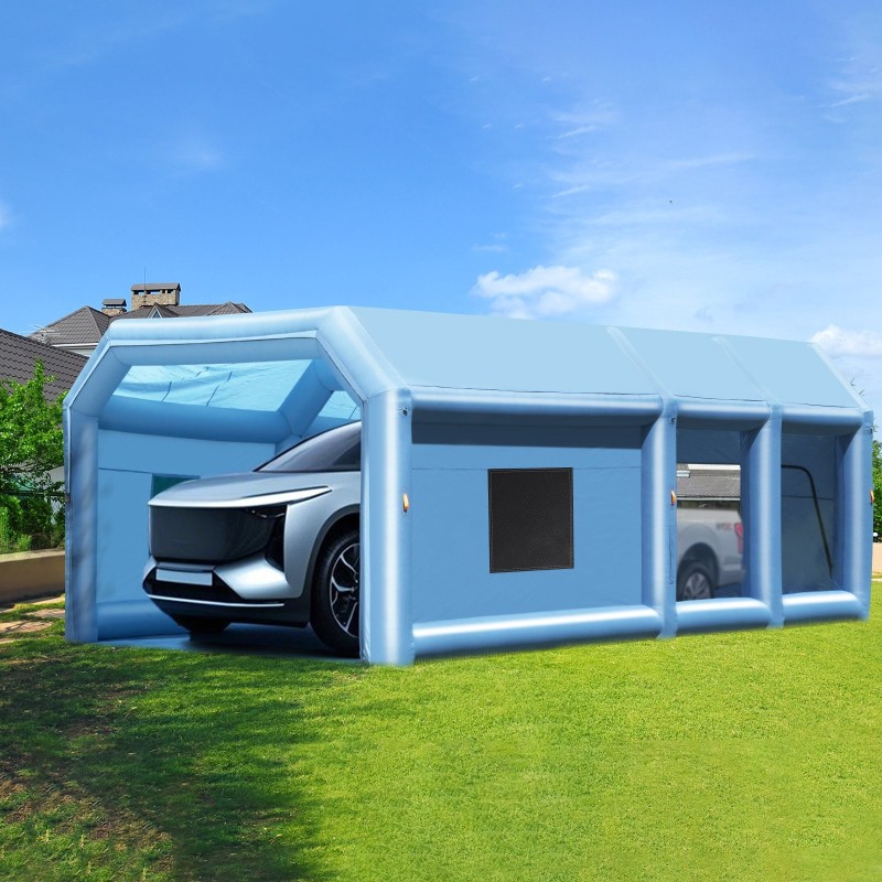 Täytettävä maalauskatos Oxford-kangas 10 x 6,4 x 4,5 m kaksivaiheinen suodatus