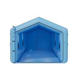 Täytettävä maalausteltta 12x5x4 metriä oxford-kangas kolmiokatto ilmanpuhdistus