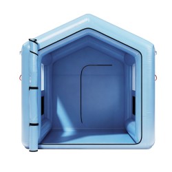 Täytettävä maalausteltta 3 x 2,5 x 2,5 m Oxford-kangas 550W puhallin ilmansuodatus