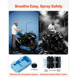 Puhallettava maalausteltta Oxford-kankaasta 10x6x4 m 950W ja 1100W puhaltimilla ilmansuodatusjärjestelmällä