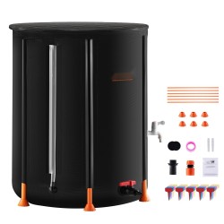 Sadevesitynnyri 201 l taitettava 1000D PVC-materiaali puutarhaan