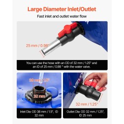 Taittuva vesisäiliö 540 l 1000D PVC materiaali puutarha retkeily matkailuauto