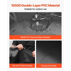 Taitettava vesipussi 113 l 1000D kaksikerroksinen PVC leirintään matkailuajoneuvoihin