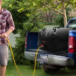 Taittuva vesisäiliö 200 l 1000D kaksikerroksinen PVC leirintään puutarhaan hätävesivarastoksi