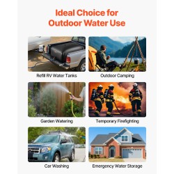 Pussimallinen vesisäiliö PVC-muovinen 540 l taitettava vuototiivis musta