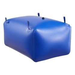 Säkkimallinen vesisäiliö 400 l PVC 1000D taittuva vuototiivis ruostumattomilla liittimillä