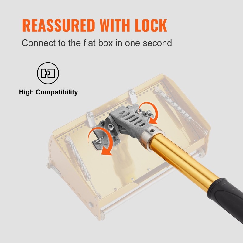 Tasoituslaatikon varsi alumiiniseos 1020–1618 millimetriä 5-osainen säätö liukumaton kahva 360 asteen liike