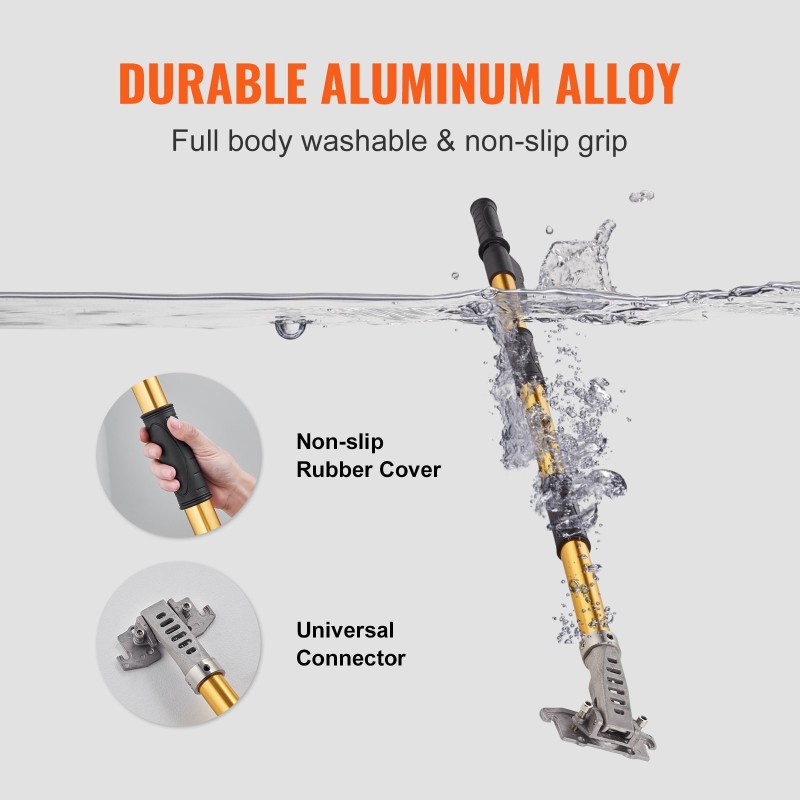 Tasoituslaatikon varsi alumiiniseos 1020–1618 millimetriä 5-osainen säätö liukumaton kahva 360 asteen liike