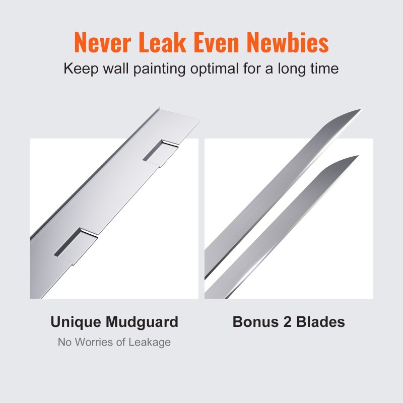 Tasolaatikko alumiiniseos 10 tuuman kipsilevyille mutasuoja ja 2 ruostumatonta terää