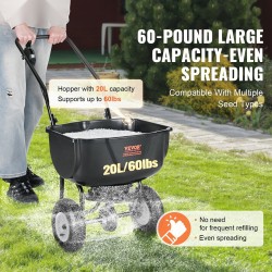 Työntölevitin 20 l säiliöllä hiiliteräsrunko 8 tuuman kumipyörillä