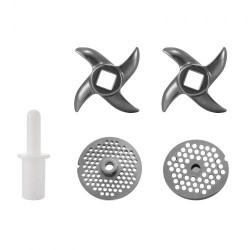 Lihamylly sähköinen 850W ruostumaton teräs galvanoitu hiiliteräsrunko 122 kg tunnissa ammattikäyttöön