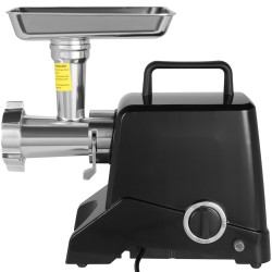 Sähköinen lihamylly valualumiinirunko 575 wattia 190 kilogrammaa tunnissa 2 terää 3 jauhatuslevyä