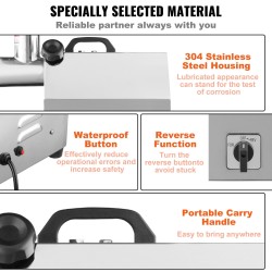 Sähköinen lihamylly ruostumatonta terästä 1100 W jopa 360,7 kilogrammaa tunnissa ammattikäyttöön