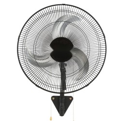 Seinäkiinnitteinen täysmetallinen tuuletin 44 senttimetrin 3 nopeutta musta kotiin ja teollisuuteen