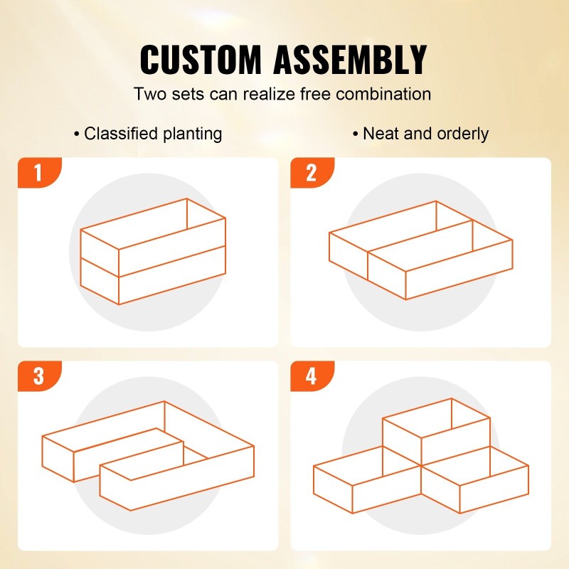 Korotettu kuusipuinen viljelylaatikko 240 x 60 x 25 cm avoin pohja