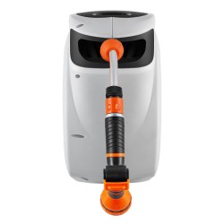 Seinään kiinnitettävä sisäänkelautuva puutarhaletkukela 35 m 12 mm 180 asteen kääntyvä