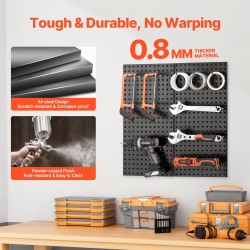 Metallinen reiällinen seinäpaneeli teräs 2 kpl 812 x 406 mm autotalli