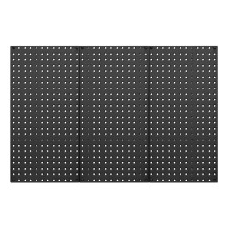Reiälliset teräspaneelit 609 x 305 mm 3 kpl jauhemaalattu musta