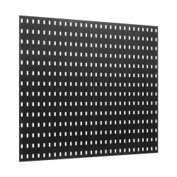 Muovinen reikälevysetti 280x280 mm 4 paneelia musta seinälle