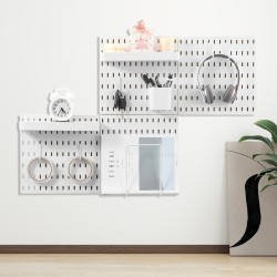 Muovinen reikätaulusarja 280 x 280 mm 4 paneelia valkoinen